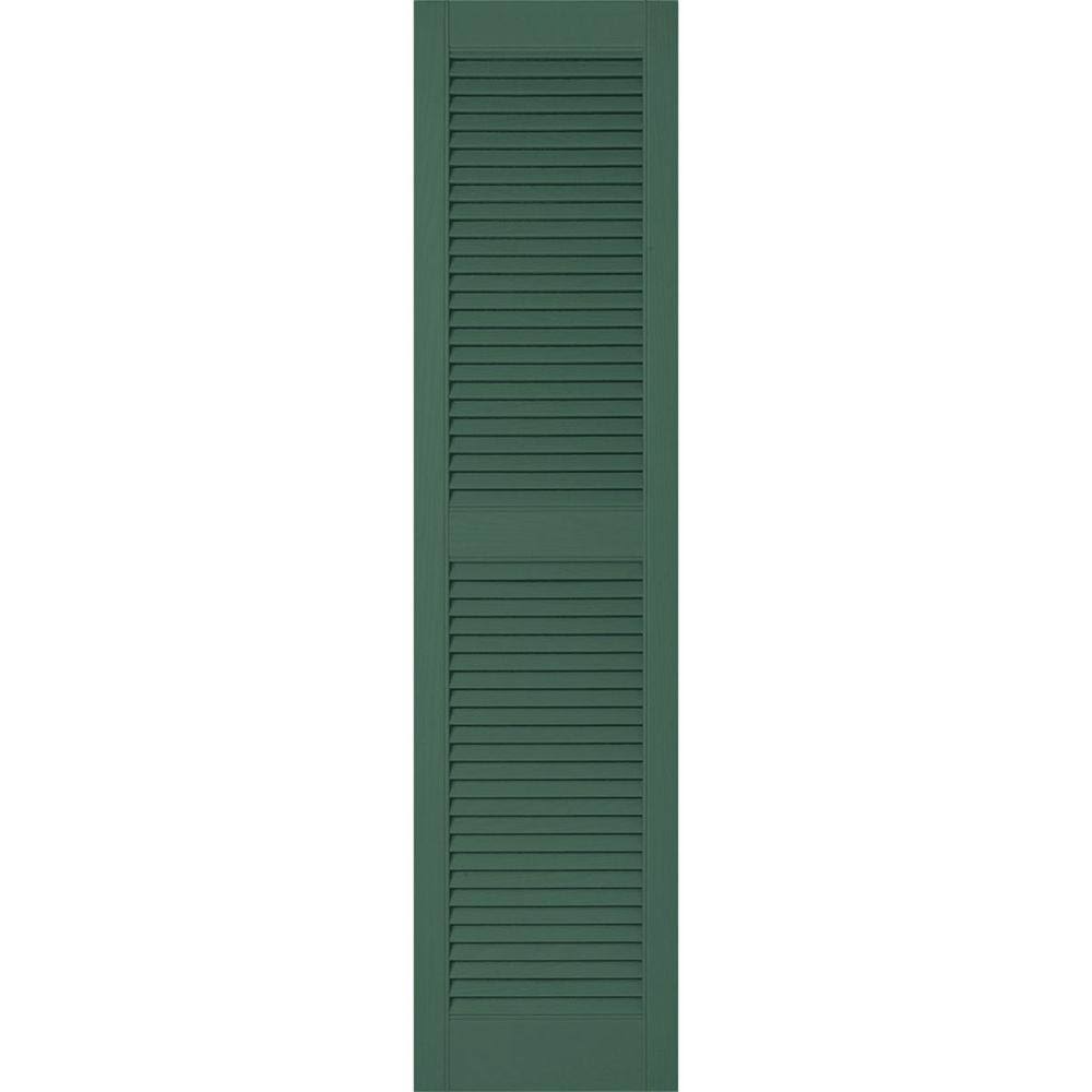 Forest Green Vinyl Open Louver Shutters R194214