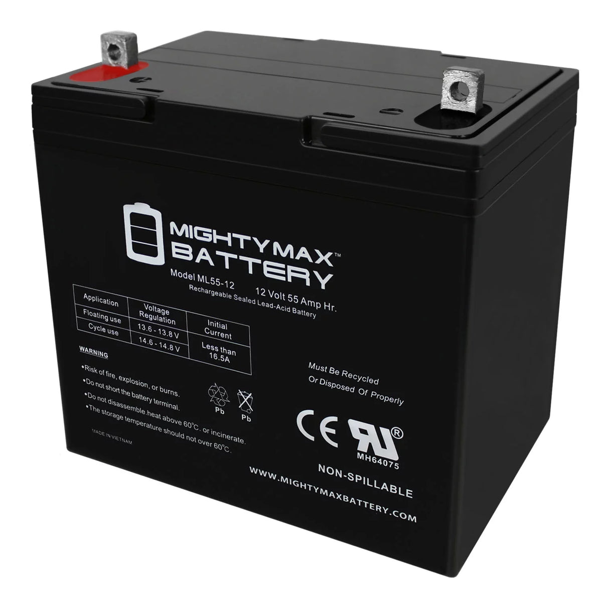 12V 55AH Battery L6256
