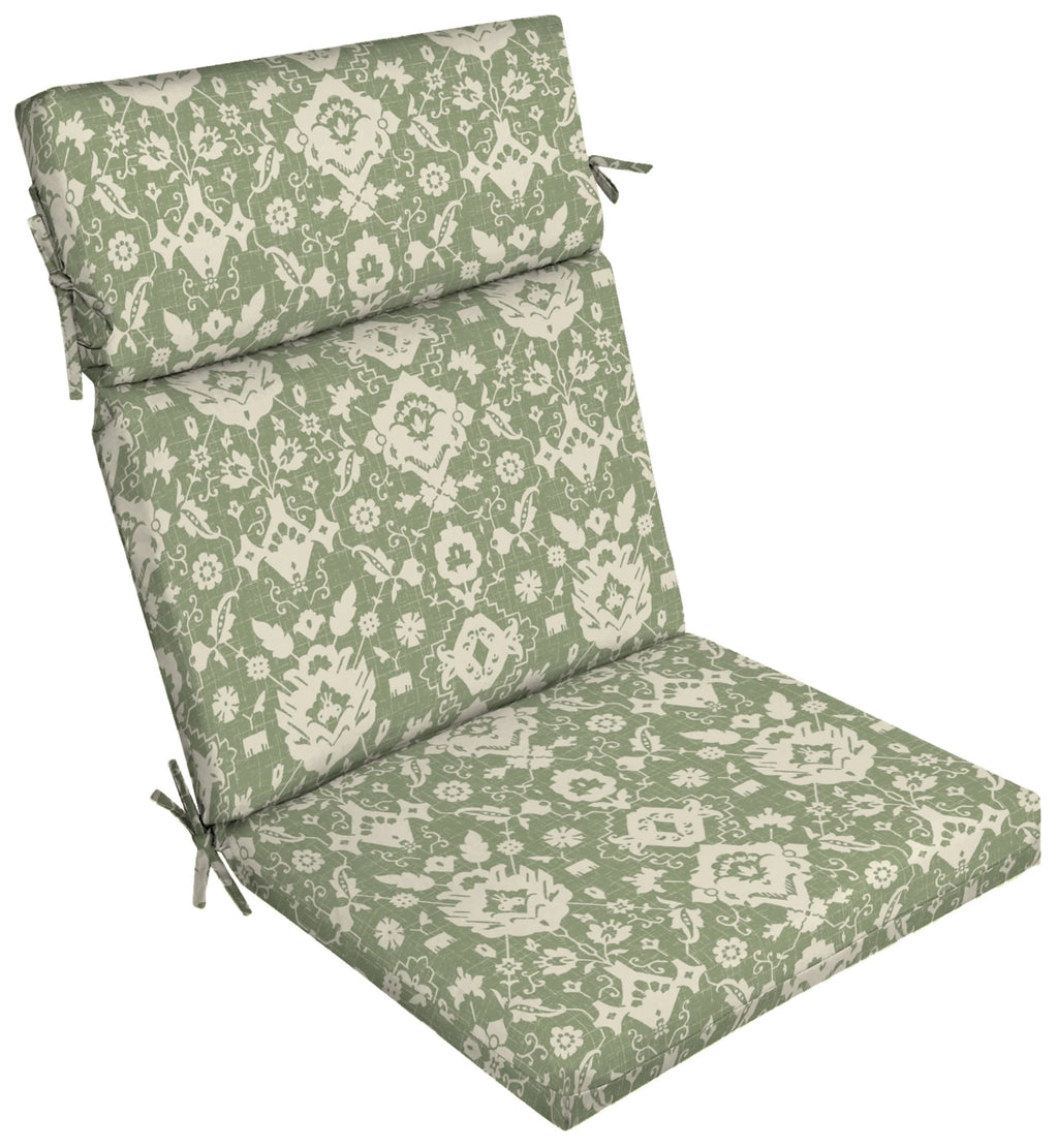 Red Medallion Outdoor Chair Cushion C861
