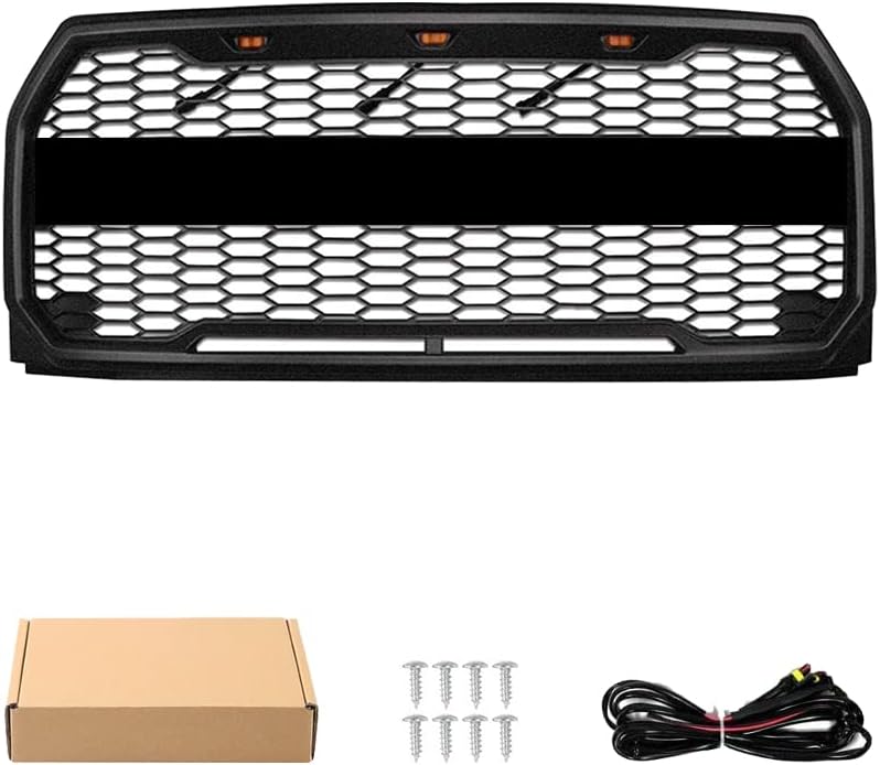 Matte Black Grille with LED Lights for F150 P441607