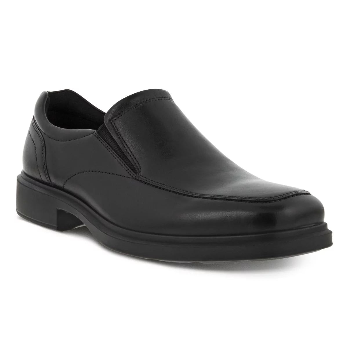 Black Leather Slip-on Shoes N48180