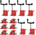 Wood Gluing Pipe Clamp Set Heavy Duty Cast Iron Quick Release 6 3/4 V7091