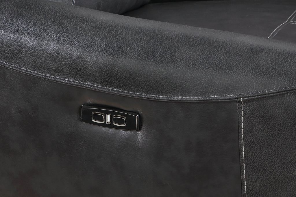 Charcoal Upholstered Loveseat Q9669