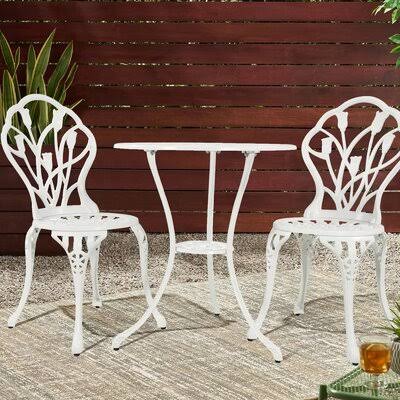 3 Piece Cast Aluminum Bistro Set D35033