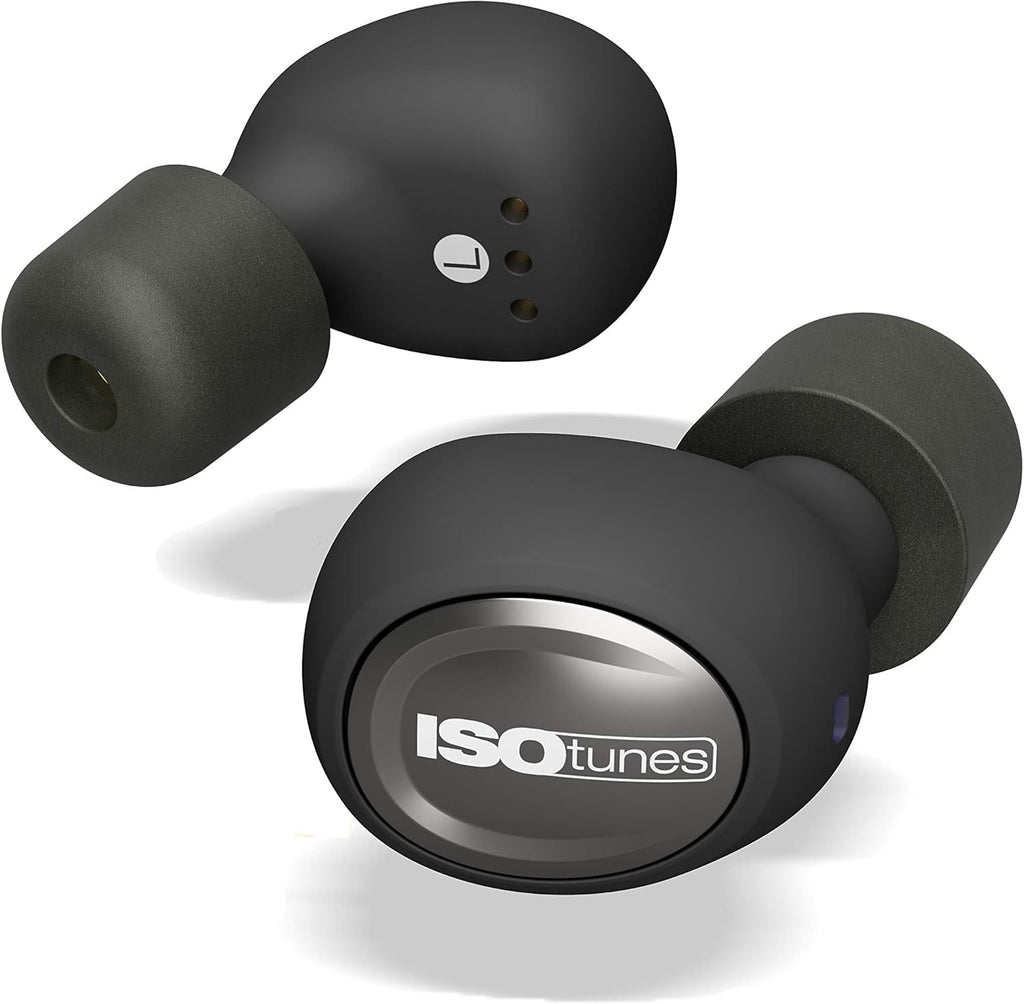Matte Black True Wireless Earplug Earbuds with 22 dB Noise Reduction Rating O79793