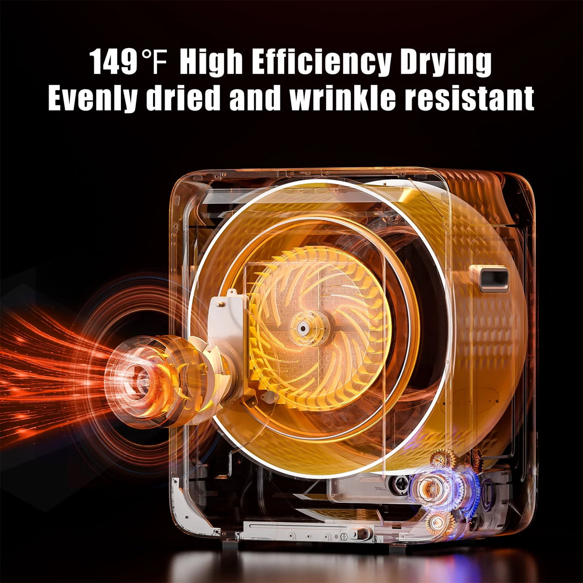 850W 1.6 Cu.ft. Electric Portable Dryer L90317