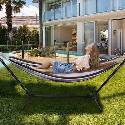 Double Hammock with Steel Stand L7117
