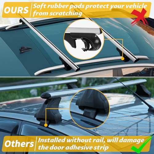 Universal Aluminum Roof Rack Cross Bars with 2 Locks D81827