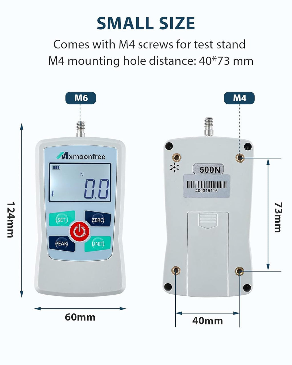 300N Digital Force Gauge Push Pull Gauge Portable Force Meter with Storage Case D839