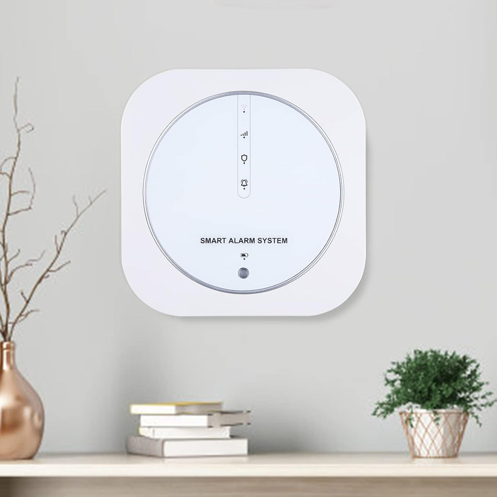 WiFi Door Alarm System, 8-Piece Kit with Hub Station, 5 Sensors, 2 Remotes B320
