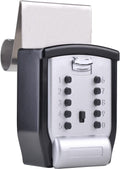 Car Window Lockbox with Protective Rubber Cover, Holds 1-5 Keys L376198