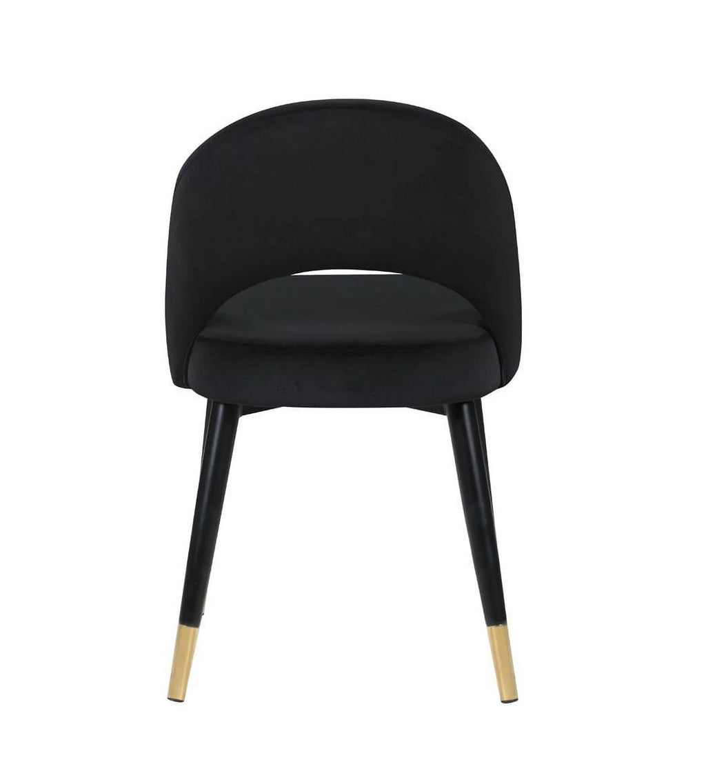 Arched Back Upholstered Side Chairs Black (Set of 2) M5470