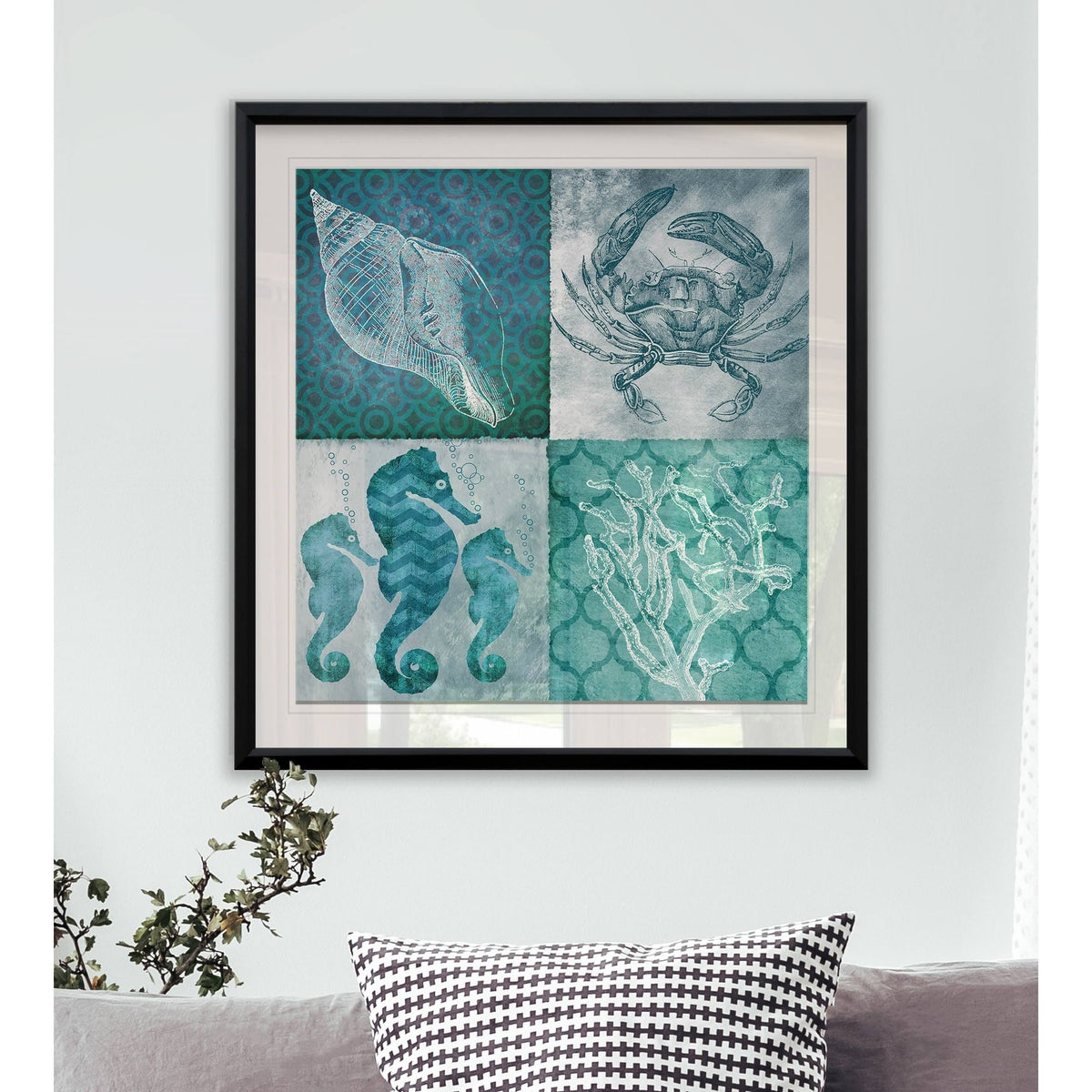 Framed Giclee Print 32x32 D344