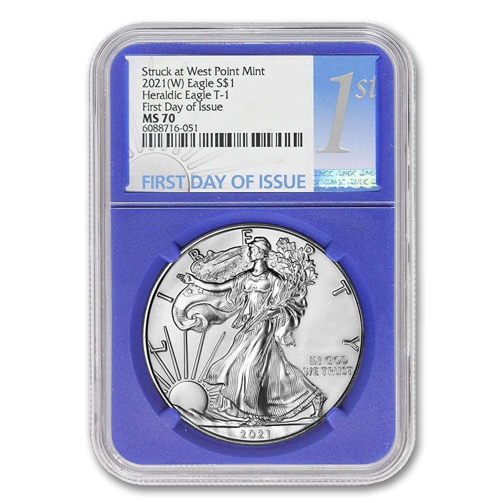 1 oz American Silver Eagle Coin MS70 N40571