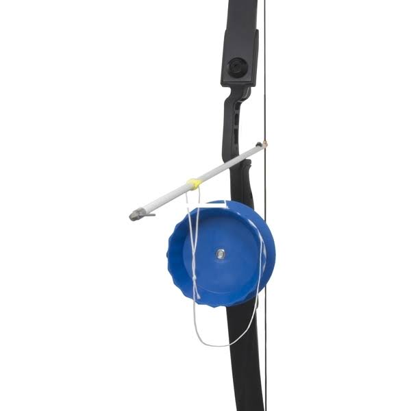 40lbs Black Recurve Bowfishing Bow Kit with Wrap Style Reel J94063