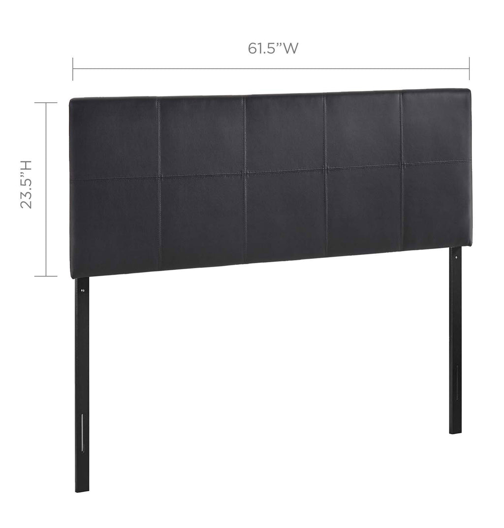 Black Vinyl Headboard G260