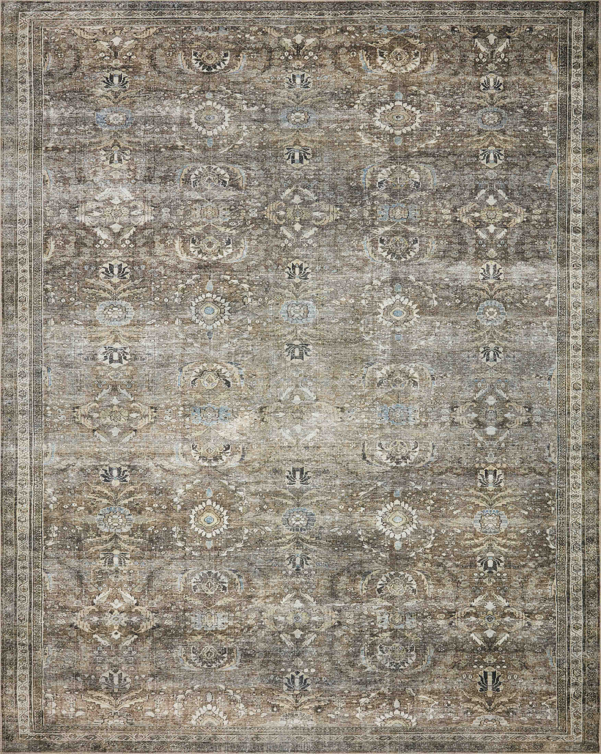 Antique Moss Rug 2'6 x 9'6 N901938