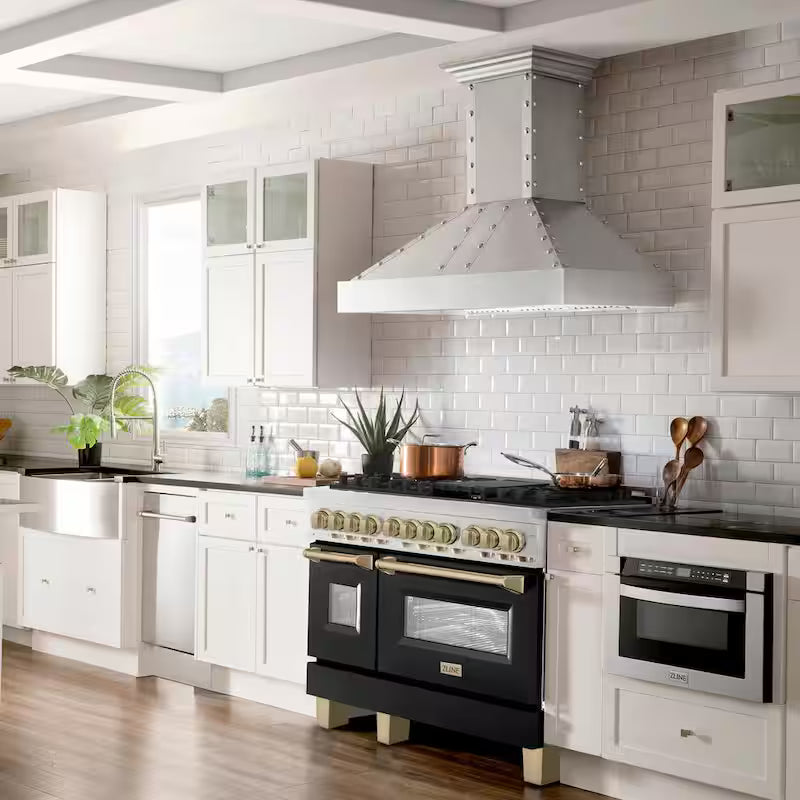 48 in. 7-Burner Double Oven Dual Fuel Range L745