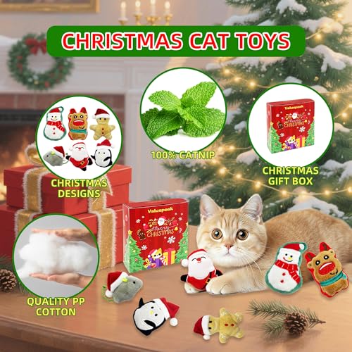6 Pack Plush Catnip Cat Toys with Gift Box L913008
