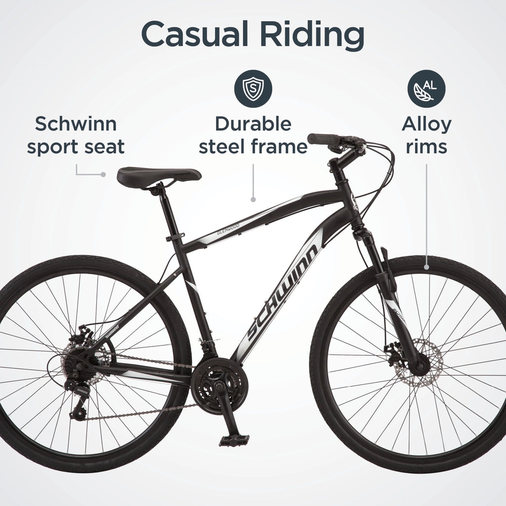 700c 21 Speeds Black Hybrid Bike Z88150