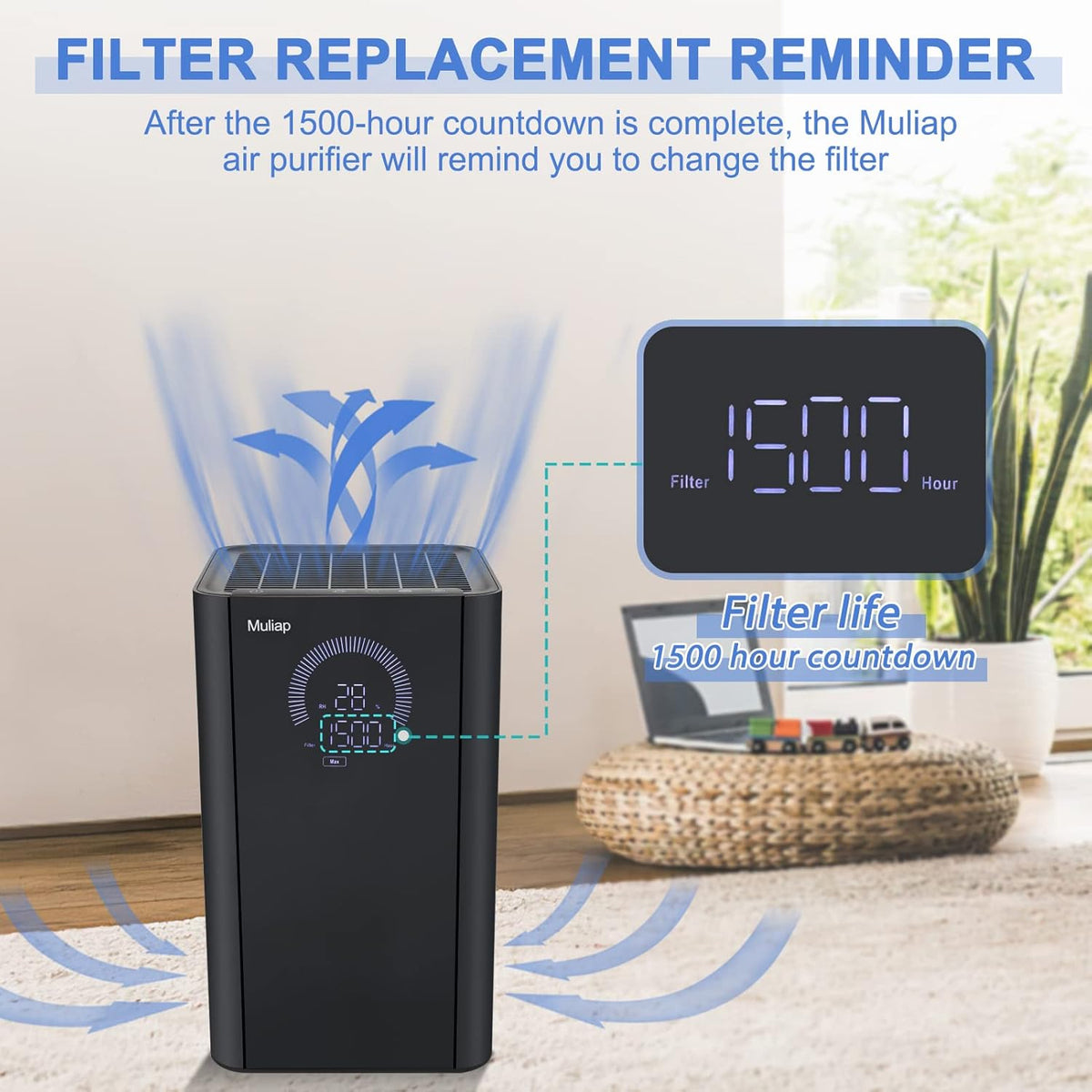 Black H13 True HEPA Air Purifier R660989