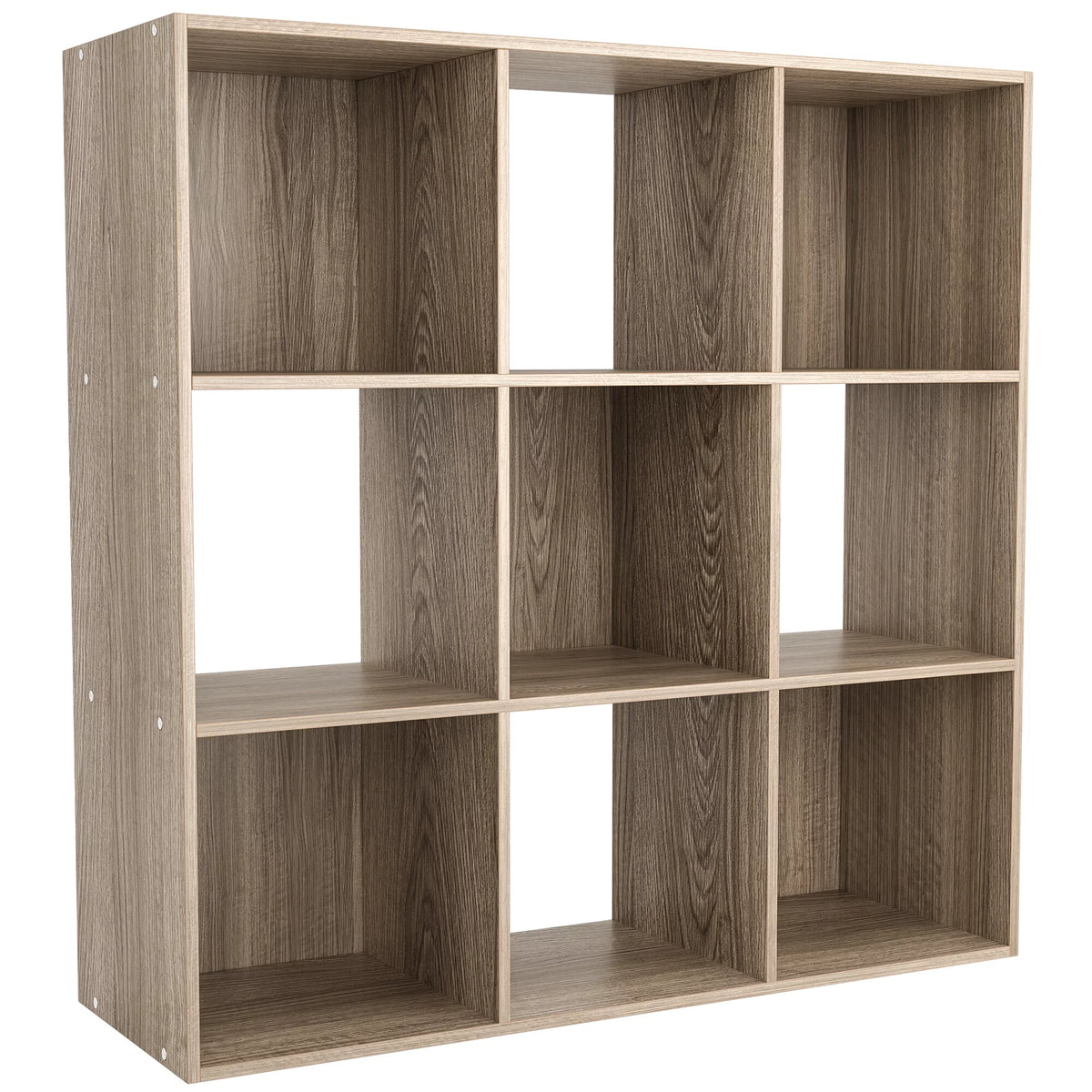 9 Cube 3 Tier MDF Bookshelf Brown M39197