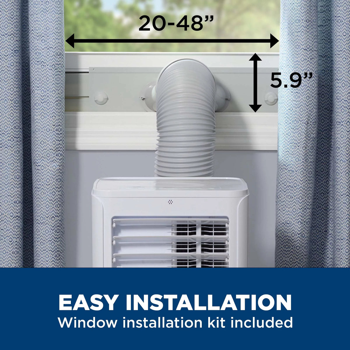 6,100 BTU Portable Air Conditioner with Remote W388123