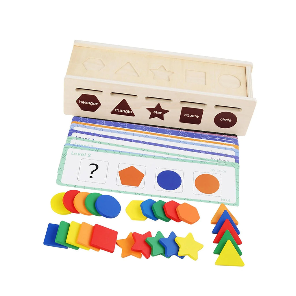 Montessori Geometric Matching Blocks Activity Toy H88792