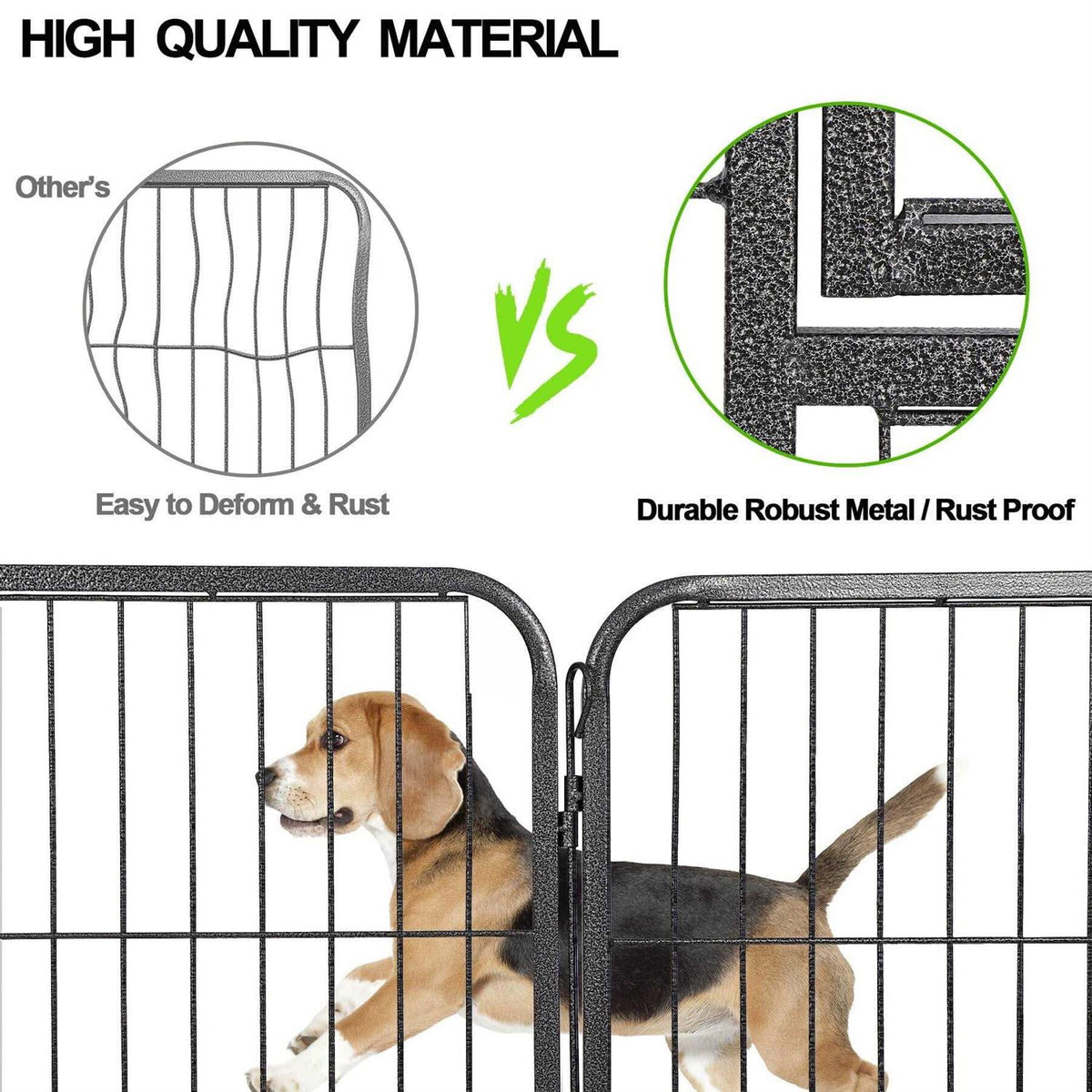 32 inch 16 Panel Foldable Metal Pet Playpen Y3519