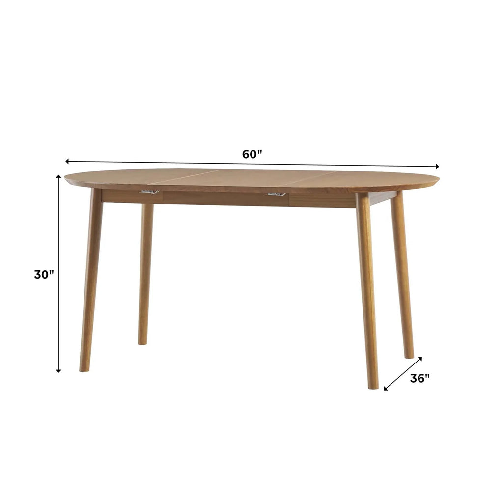 Caramel Solid Wood Oval Dining Table Z9509