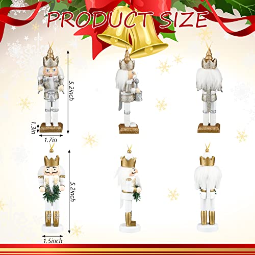 10 Pcs Wooden Nutcracker Ornaments 5 Inch W655034