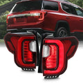 Full LED Chrome Tail Light Pair J2210