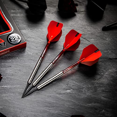 22g Tungsten Steeltip Darts Set with Flights & Shafts I86591