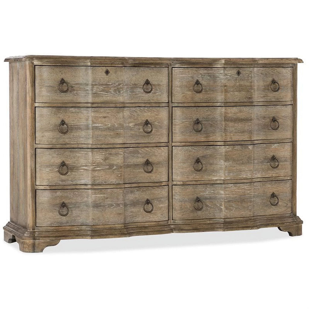 8 Drawer Wood Dresser I83344