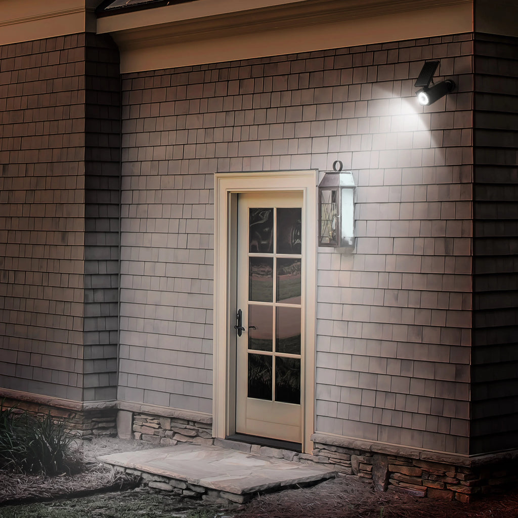 Solar Motion Security Light, Black, 800 Lumens M23274