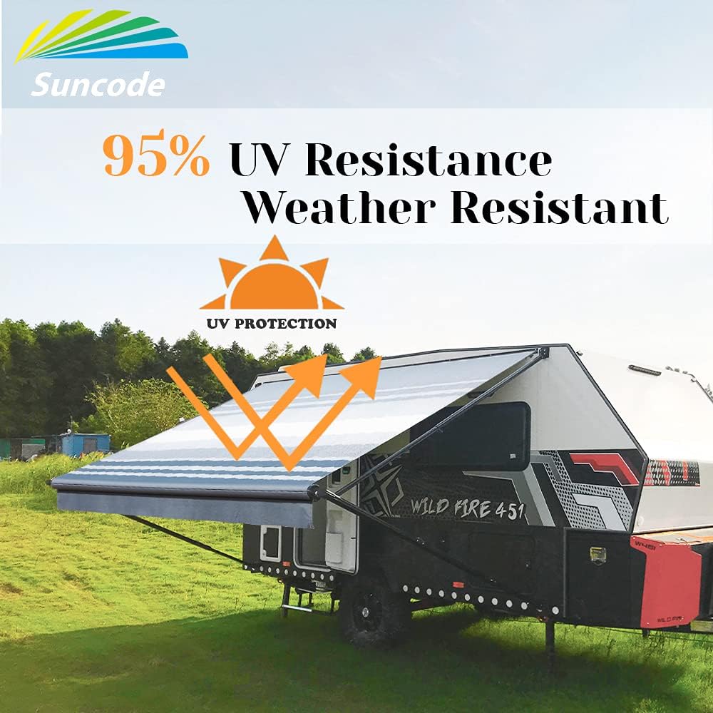 12 Feet Blue Vinyl RV Awning Replacement A26551