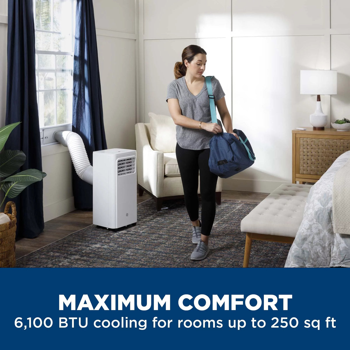 6,100 BTU Portable Air Conditioner with Remote W388123