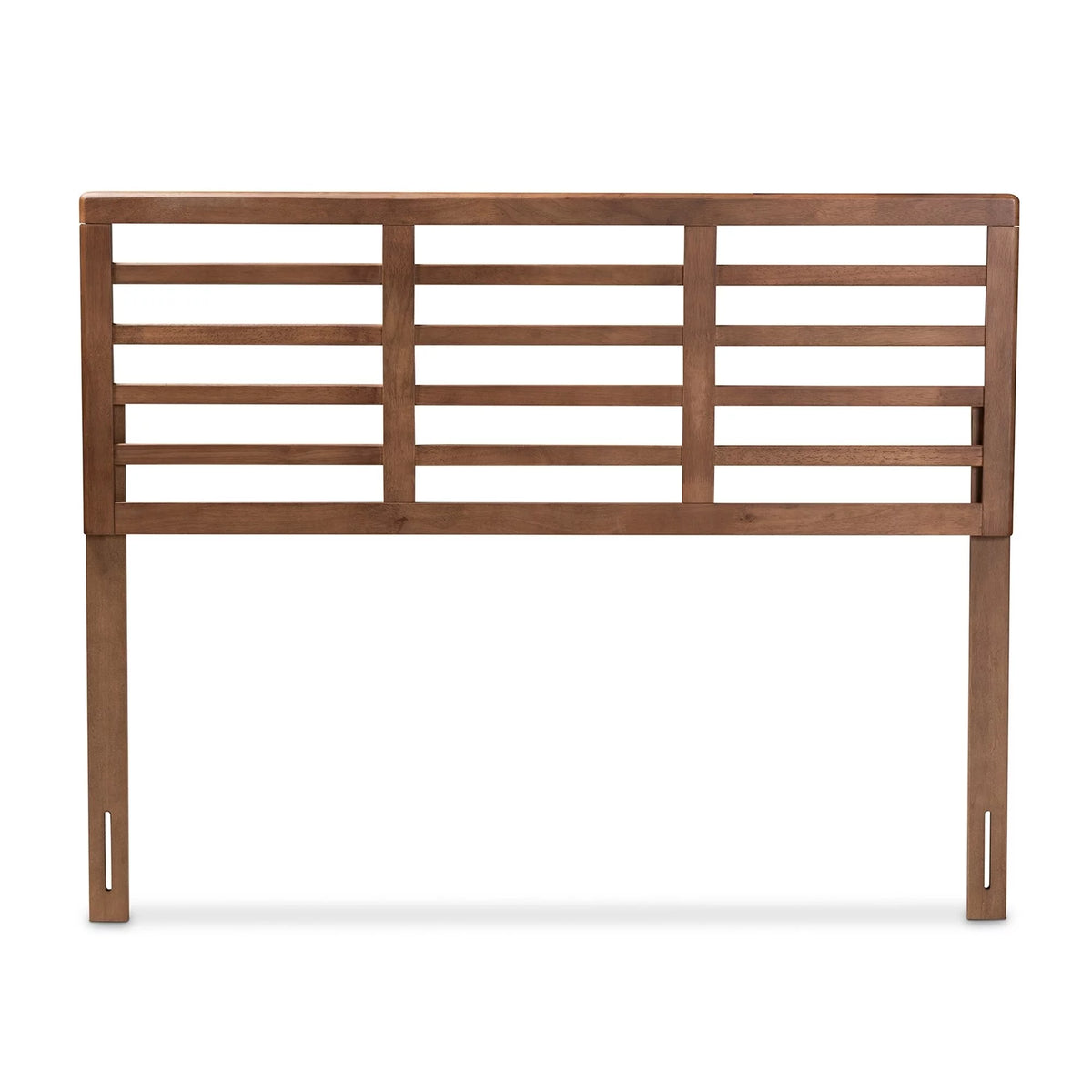 Walnut Wood Open Slat Headboard Queen D4152