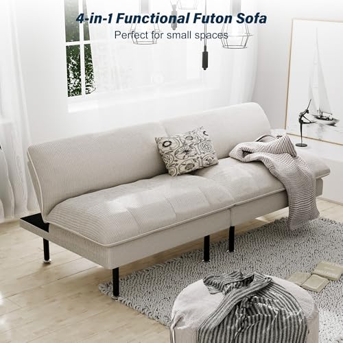 Green 4 in 1 Convertible Futon Sofa Bed H343317