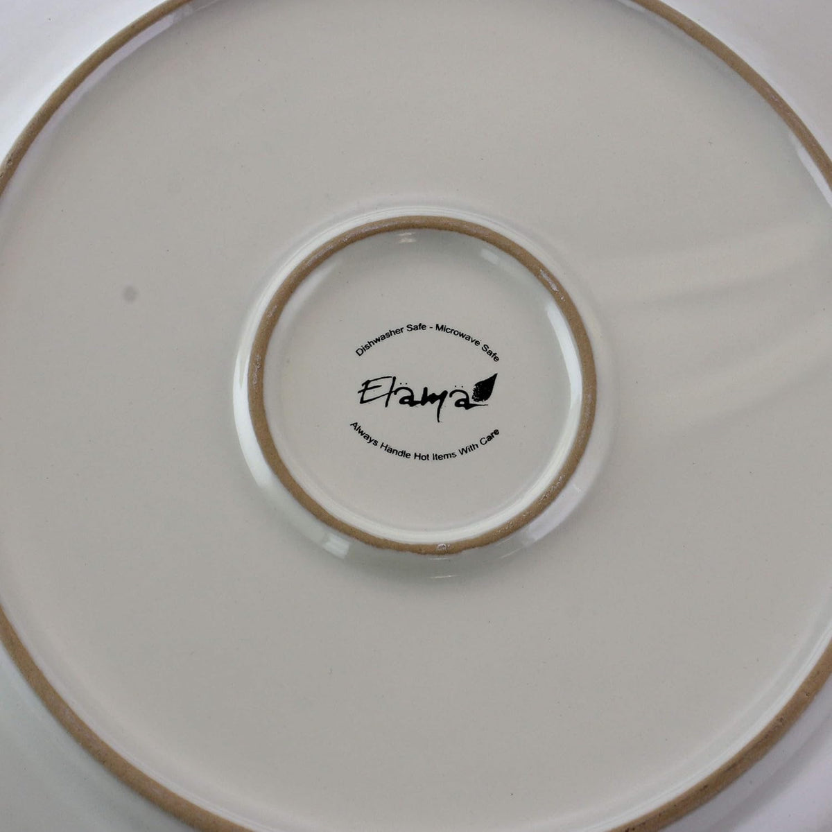 16 Piece White Stoneware Dinnerware Dish Set P759