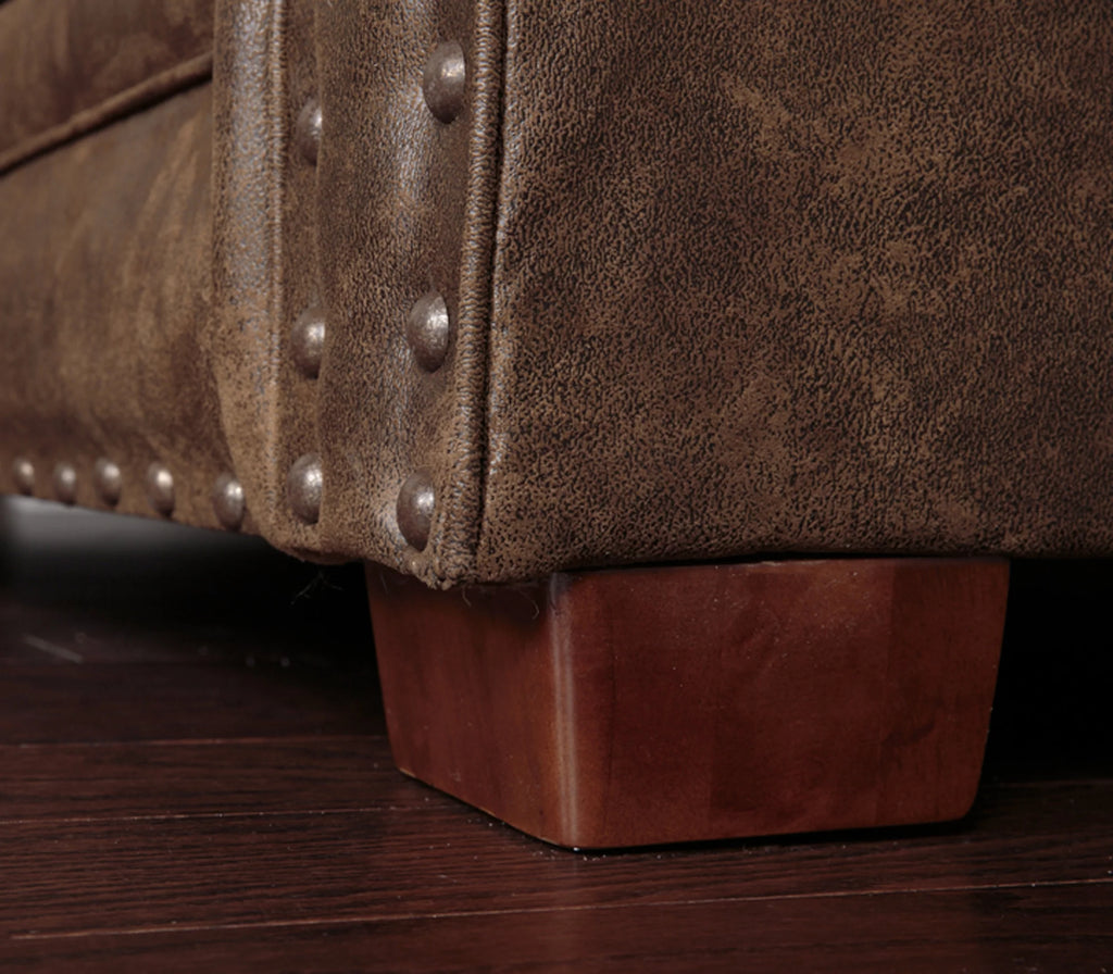 Microfiber Wild Horses Sofa in Brown Z314666