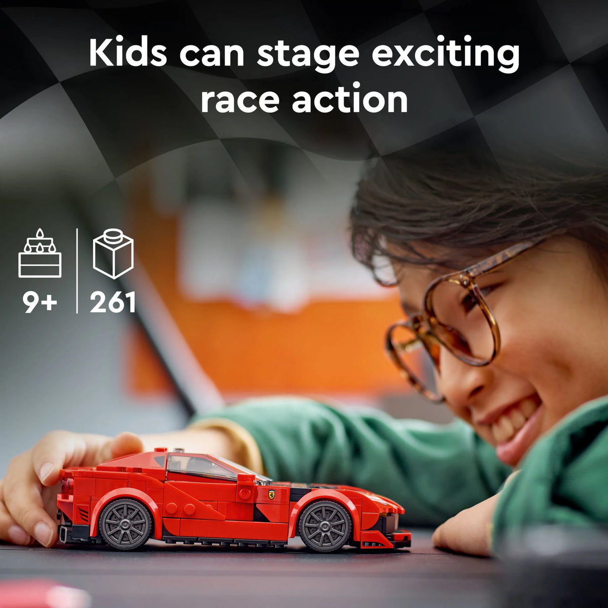 Sports Red Race Car Building Kit C716