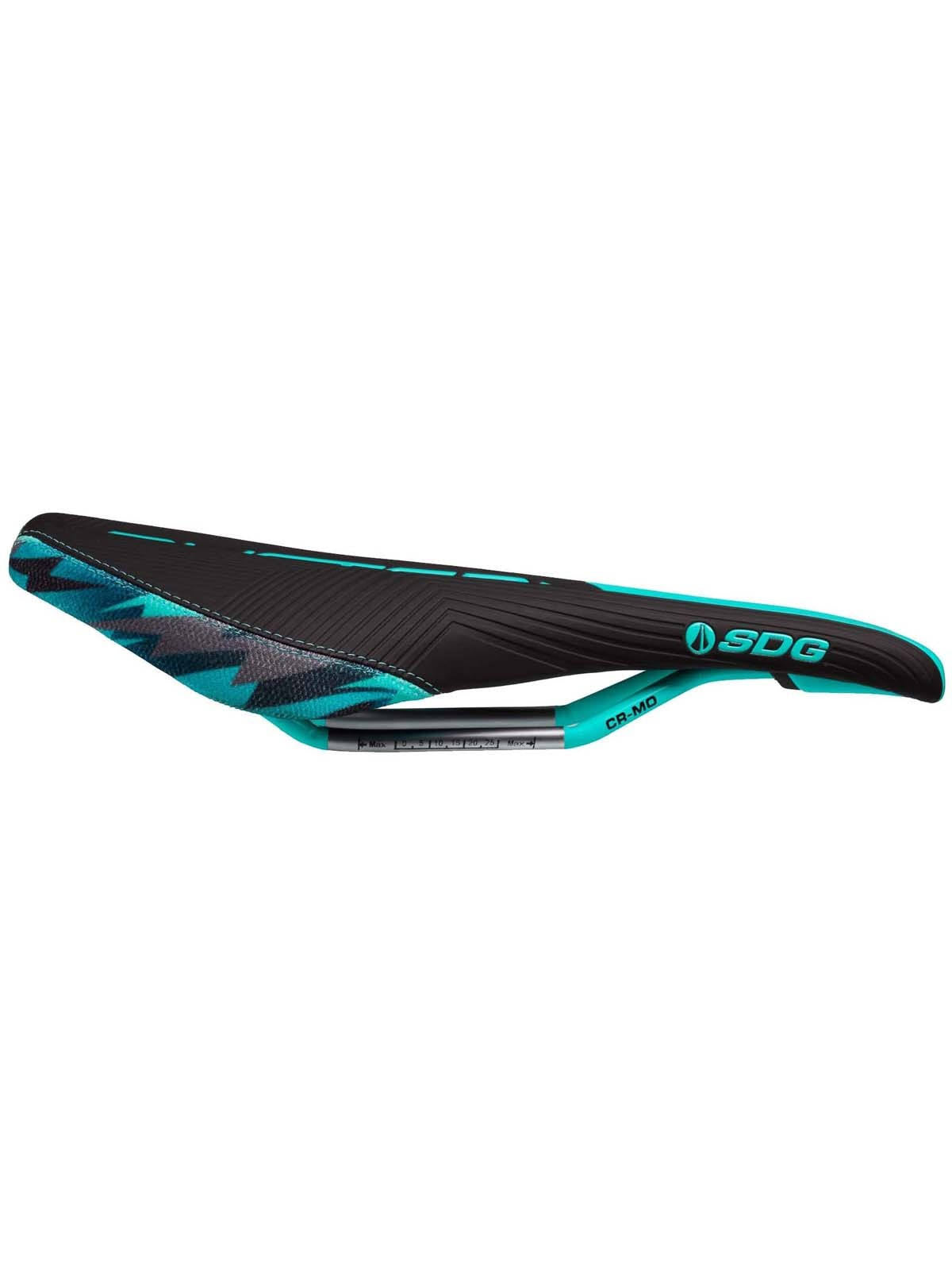 Black / Teal Cro-Mo Rail Saddle I97337