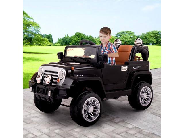 12V Battery Powered Electric Ride on Car with Remote Control Black R10528