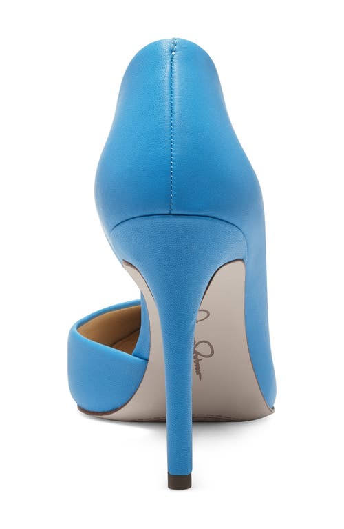 Blue Half-d'Orsay Pump G258