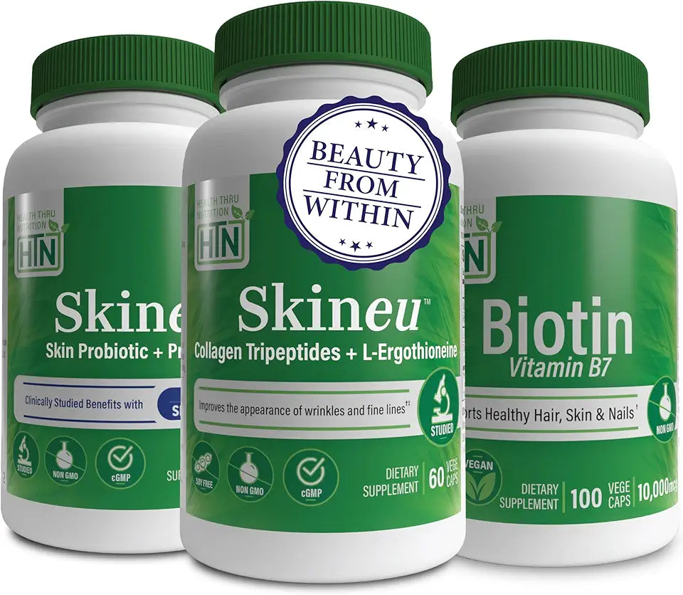 Vegan Biotin Probiotics Collagen Booster Pack B65550