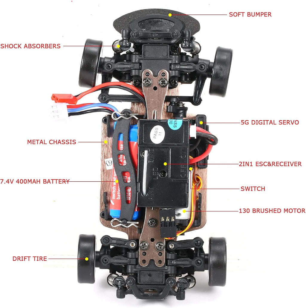 1:28 Scale 4WD RC Drift Car I983