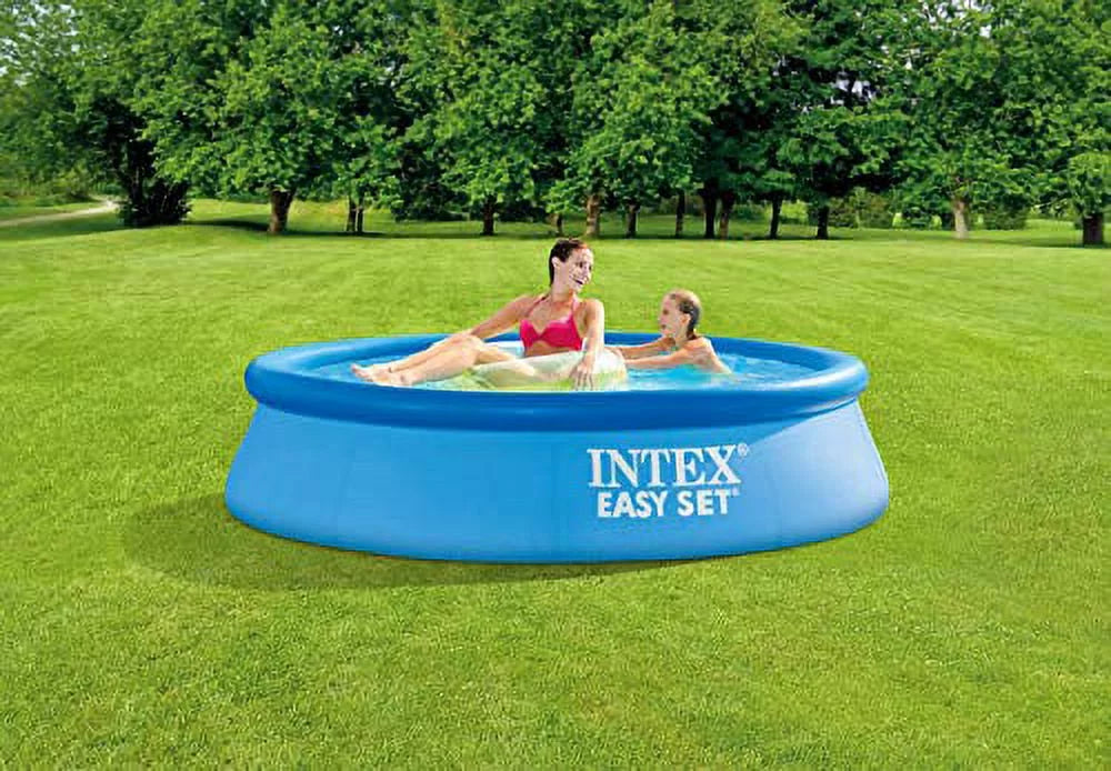 8 Foot Round Above Ground Swimming Pool with Filter Pump P4388