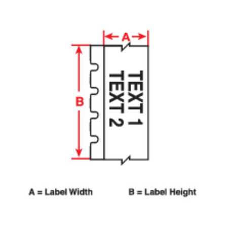 Orange Polyester Label S40562