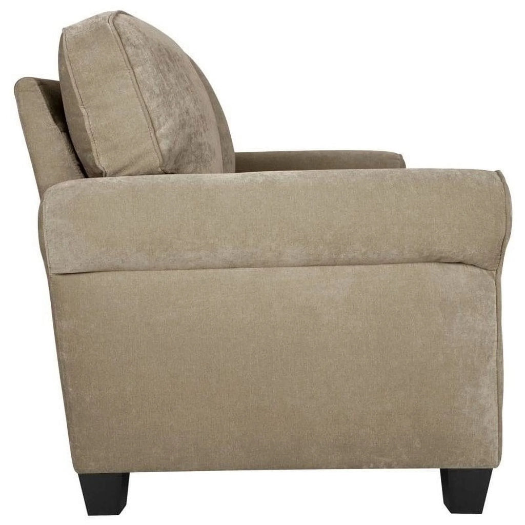 Velvet Loveseat with 2 Pillows A823028
